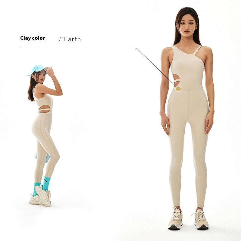 Breathable Workout Clothes Hip One-piece Women