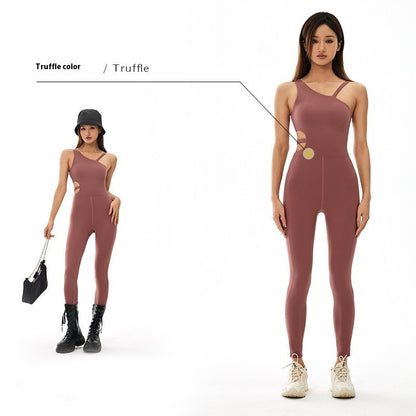 Breathable Workout Clothes Hip One-piece Women