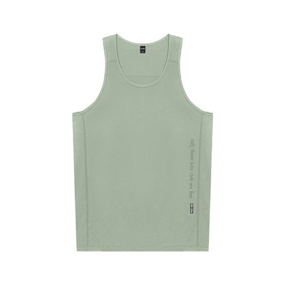 Solid Color Running Workout Vest Men