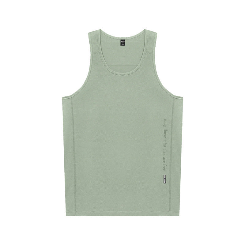 Solid Color Running Workout Vest Men


